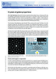 Tiling / Chemistry / Condensed matter physics / Quasicrystal / Dan Shechtman / Crystal / Aperiodic tiling / Diffraction / John W. Cahn / Science / Physics / Crystallography