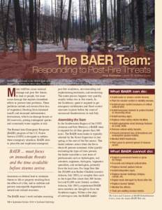 The BAER Team:  Responding to Post-Fire Threats Greg Kuyumjian – Santa Fe National Forest