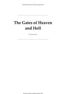 2010 Windhammer Prize for Short Gamebook Fiction  _______________________________________________________ The Gates of Heaven and Hell
