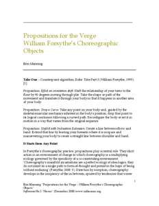 Microsoft Word - Propositions for the Verge Manning.doc