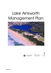 Lake Ainsworth Management Plan November 2002  Lake Ainsworth