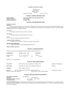 MATERIAL SAFETY DATA SHEET Goo Systems Inc. 4 Harvey Street Kingston, Ontario K7K 5B9 Phone