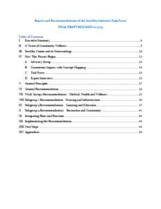 Report and Recommendations of the Stockley Initiative Task Force FINAL DRAFT RELEASED[removed]Table of Contents