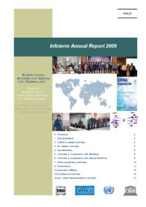 2010_01  Infoterm Annual Report 2009 I NTERNATIONAL I NFORMATION C ENTRE