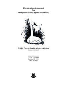 Conservation Assessment For Trumpeter Swan (Cygnus buccinator)
