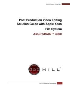Microsoft Word - Post Production Solution Guide - Apple Xsan