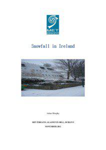 Snowfall in Ireland  Aidan Murphy