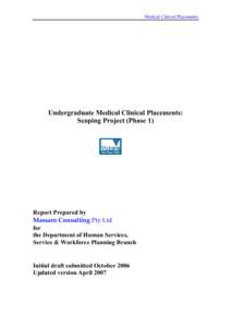 Microsoft Word - Report-ClinPlaces-FINAL.doc