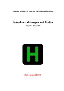 Hercules V4Messages and Codes - HEMC040000-00