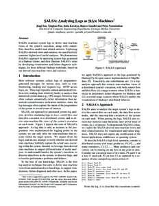 SALSA: Analyzing Logs as StAte Machines1 Jiaqi Tan, Xinghao Pan, Soila Kavulya, Rajeev Gandhi and Priya Narasimhan Electrical & Computer Engineering Department, Carnegie Mellon University {jiaqit, xinghaop, spertet, rgan