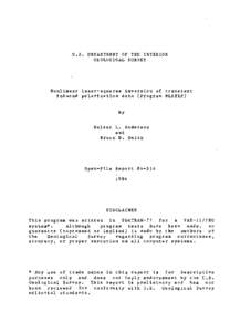 U.S. DEPARTMENT OF THE INTERIOR GEOLOGICAL SURVEY Nonlinear least-squares inversion of transient induced polarization data (Program NLSTIP) by