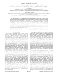 PHYSICAL REVIEW E 70, Reentrant behavior of the spinodal curve in a nonequilibrium ferromagnet P. I. Hurtado Department of Physics, Boston University, Boston, Massachusetts 02215, USA and Instituto Carlos 
