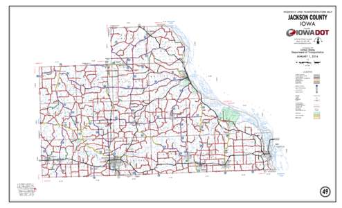HIGHWAY AND TRANSPORTATION MAP  Y ACKSONCOUNT J
