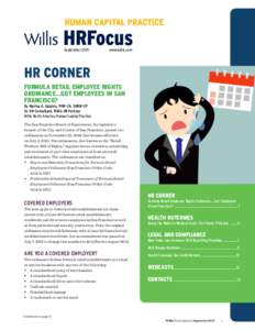 HUMAN CAPITAL PRACTICE  HRFocus Septemberwww.willis.com