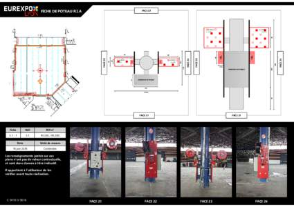 FICHE DE POTEAU R.I.A  FACE 23 R.I.A MOBILE R 3.29D