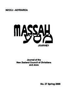 NZCCJ - AOTEAROA  Journal of the New Zealand Council of Christians and Jews