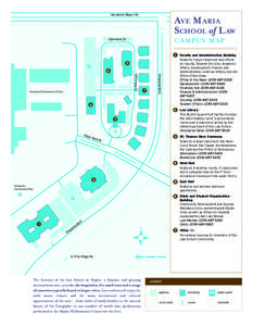 Vanderbilt Beach Rd  AVE M ARIA SCHOOL of L AW  CAMPUS MAP