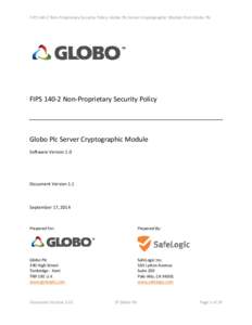 Microsoft Word - 2c - Globo Server FIPS 140 Security Policy v1-1.doc