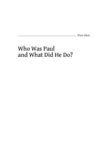 Part One  Who Was Paul and What Did He Do?  Fig. Int. 1  Early third-century fresco of the apostle