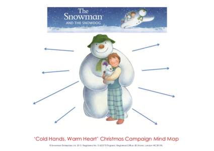 ‘Cold Hands, Warm Heart’ Christmas Campaign Mind Map © Snowman Enterprises Ltd[removed]Registered No[removed]England. Registered Office: 80 Strand, London WC2R 0RL 