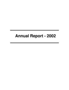 Annual Report  Annual General Meeting May 18th, 2003 at 5:00 p.m. Central Heights MB Church, Abbotsford, B.C.
