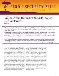 National security / Peacekeeping / Security sector reform / Burundi / Geneva Centre for the Democratic Control of Armed Forces / Solid-state drive / Governance / Africa Center for Strategic Studies / Afghanistan Public Policy Research Organization / International relations / Political science / Political geography