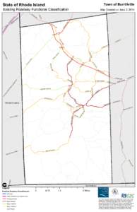 State of Rhode Island  Town of Burrillville Existing Roadway Functional Classification