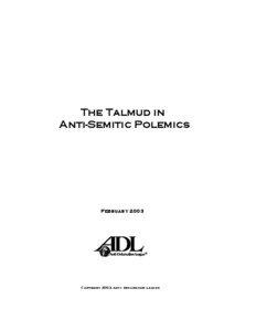 The Talmud in Anti-Semitic Polemics