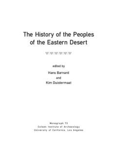 The History of the Peoples of the Eastern Desert