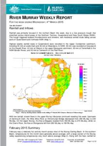 Murray River Operations Report for the Week Ending[removed]