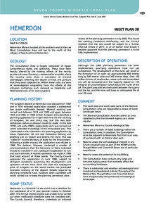 DEVON COUNTY MINERALS LOCAL PLAN Source: Devon County Minerals Local Plan, Adopted Plan: Part B, June 2004