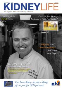 KIDNEYLIFE Autumn 2014 issue Quarterly  The magazine of the National Kidney Federation