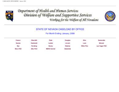 CASELOAD BY OFFICE REPORT - January, 2008