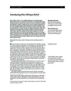 Topography / Technical drawing / Geodesy / Tom Patterson / Cartographic relief depiction / Oblique projection / Erwin Raisz / Hachure map / Terrain / Cartography / Physical geography / Geography