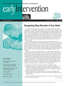 earlyIntervention ILLINOIS EARLY CHILDHOOD INTERVENTION CLEARINGHOUSE www.eiclearinghouse.org  Volume 21, Issue 4 • Winter 2009