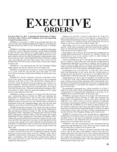 EXECUTIV E ORDERS Executive Order No. 28.4: Continuing the Declaration of a Disaster in the County of Essex and Contiguous Areas and Suspending Certain Provisions of Law. WHEREAS, on October 16, 2009, and continuing ther