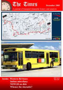 The Times  December 2005 A journal of transport timetable history and analysis