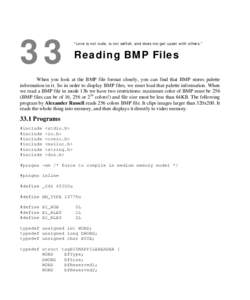 A to Z of C :: 33. Reading BMP Files