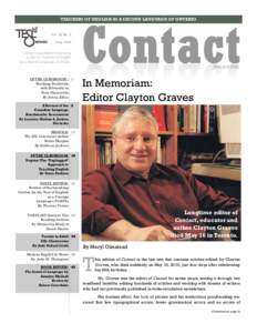 Linguistics / Education in Canada / Canadian language benchmarks / Language certification / English as a foreign or second language / Church of the Lutheran Brethren of America / Language assessment / Language Instruction for Newcomers to Canada / Benchmark / Education / English-language education / Language education