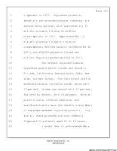 Page[removed]dispensed in[removed]Oxycodone products,