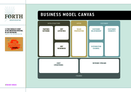 BUSINESS MODEL CANVAS INFRASTRUCTURE > // THIS CHECKLIST IS PART OF THE INNOVATION EXPEDITION, BY GIJS VAN WULFEN. CHECK IT OUT ON AMAZON.COM