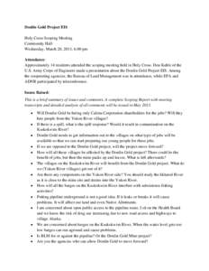 Microsoft Word - Holycross March 20 Issue Summary final.docx