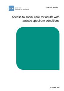 Access to social care for adults with autistic spectrum conditions: Practice survey