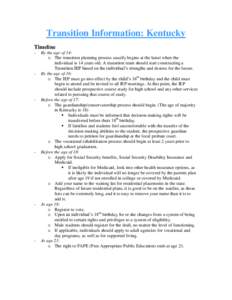 United States / Special education / Education in the United States / Ticket to Work / Unemployment in the United States / High school / Free Appropriate Public Education / Supplemental Security Income / Medicaid / Education / Social Security / Federal assistance in the United States