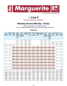 Marguerite Shuttle: Line C