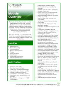 Microsoft Word - Module Overview Creditors 2PG[removed]doc