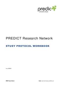 PREDICT Research Network STUDY PROTOCOL WORKBOOK Version[removed]PREDICT Research Network
