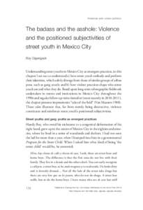 V iolence and urban politics  The badass and the asshole: Violence and the positioned subjectivities of street youth in Mexico City Roy Gigengack