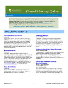 Finance / Financial literacy / American Bankers Association / Federal Reserve Bank of St. Louis / Council for Economic Education / Money Smart / Literacy Volunteers of Illinois / MoneySmart / Financial Literacy Month / Education / Economics / Jump$tart Coalition for Personal Financial Literacy