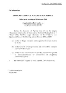 Independent Commission Against Corruption / Economic Development and Labour Bureau / Labour and Welfare Bureau / Housing Department / Transport and Housing Bureau / Security Bureau / Food and Health Bureau / Transport Department / Hong Kong Police Force / Government of Hong Kong / Hong Kong / Government